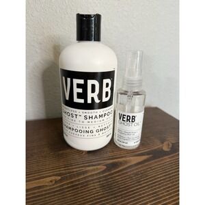 Verb Ghost Shampoo Full Size And Hair Oil DUO Weightless Color Safe